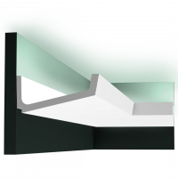 Карниз для скрытого освещения Flat Orac Decor C352 Полиуретан 2000*171*76 мм